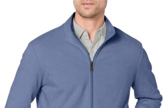 Amazon Essentials Felpa con Collo a Lupetto con Cerniera Integrale Uomo