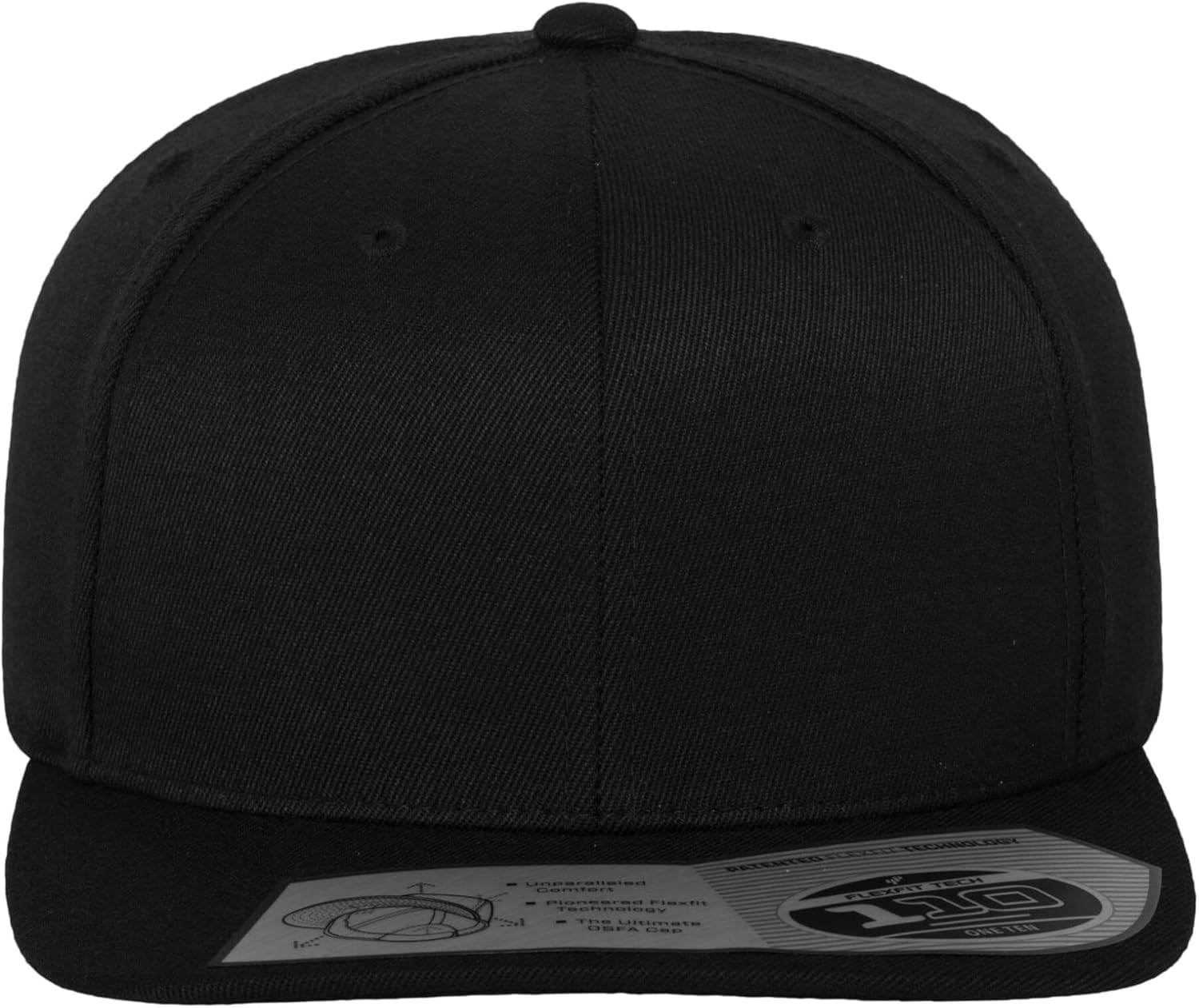 Flexfit Cappello da Baseball con Visiera Piatta, Fitted Snapback, Cuciture Solide, Cappello in Stile Hip Hop, Taglia Unica