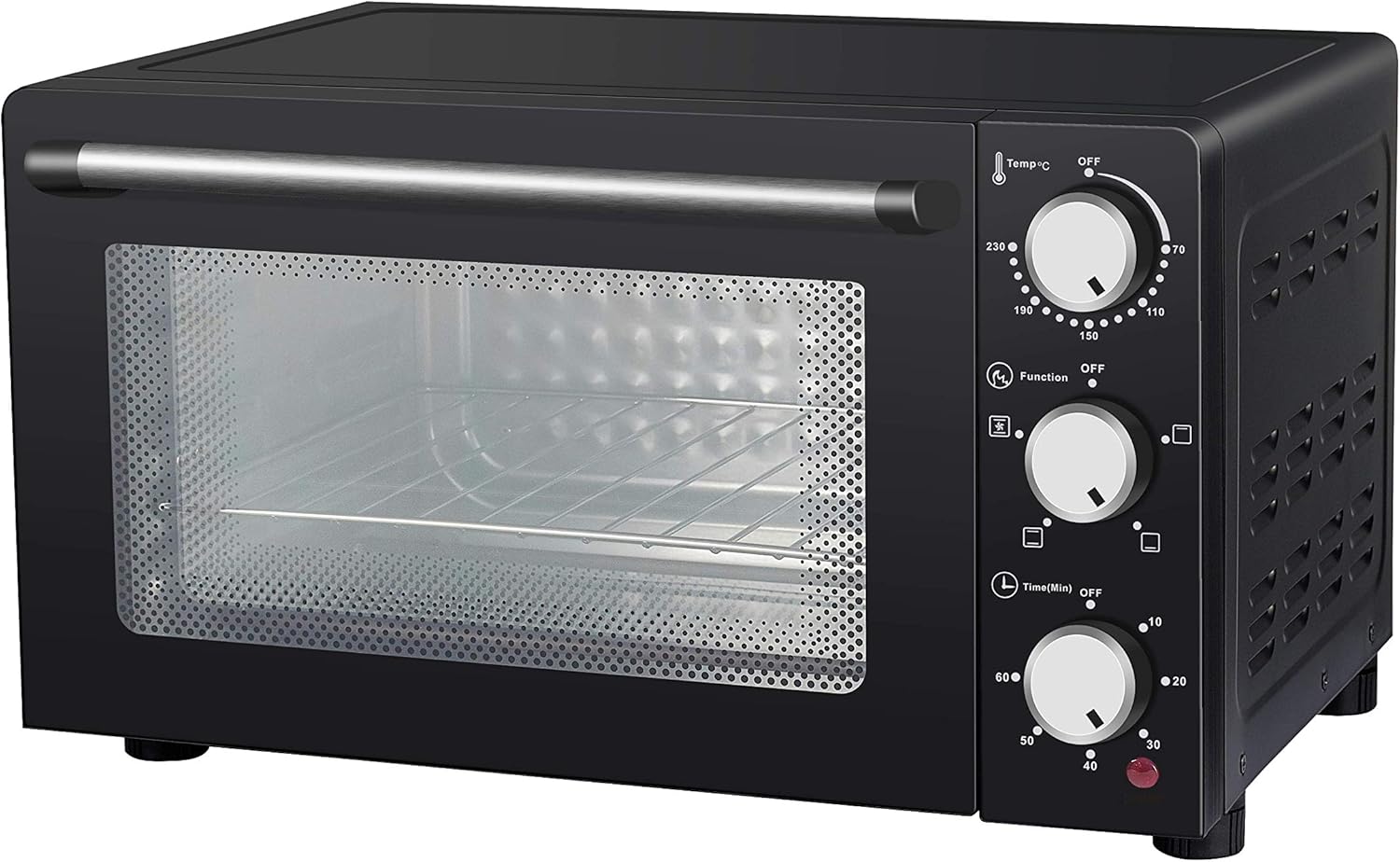 Melchioni Family | Forno Elettrico Ventilato ENJOY 24, Capacità 24 litri, 1200W, Multicottura con Timer 60 Minuti, Termostato Regolabile fino a 230° C