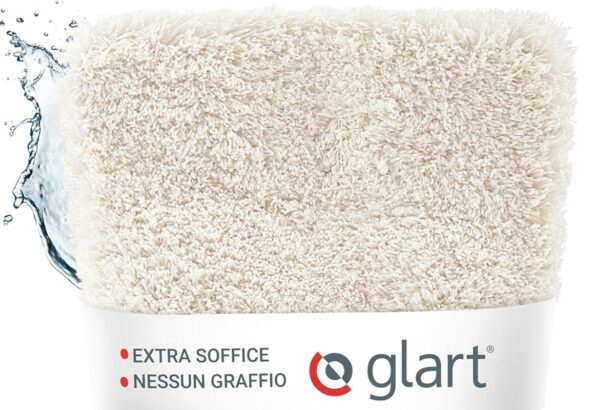 Glart 44WH Guanto per lavaggio auto in microfibra, Guanto di Microfibra Premium per Auto, Pulizia Professionale, 100% Senza Graffi, Assorbente e Morbido