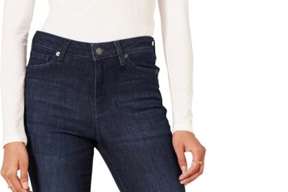Amazon Essentials Jeans Skinny Elasticizzati a Vita Media - Colori Fuori Produzione Donna