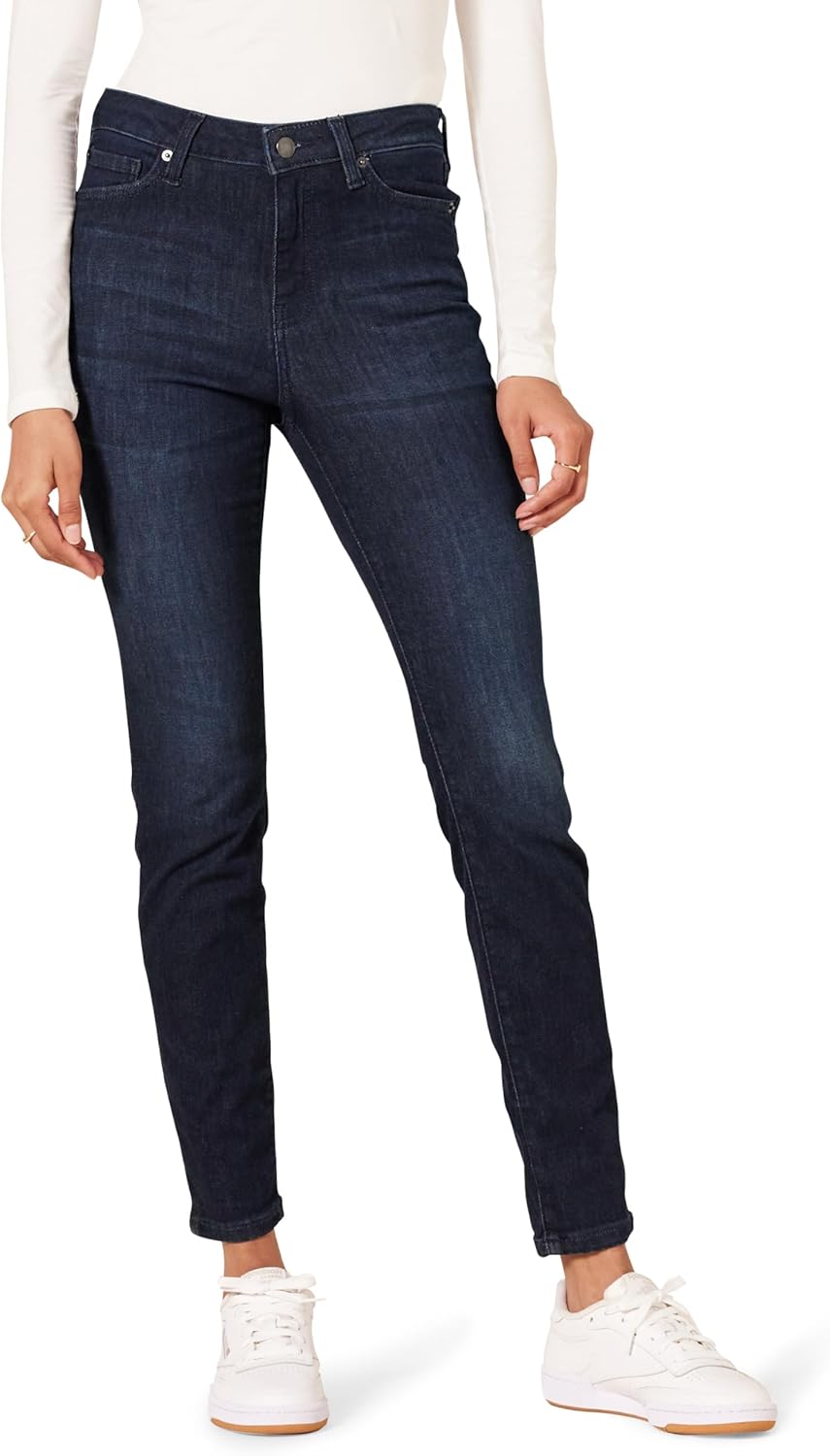 Amazon Essentials Jeans Skinny Elasticizzati a Vita Media - Colori Fuori Produzione Donna