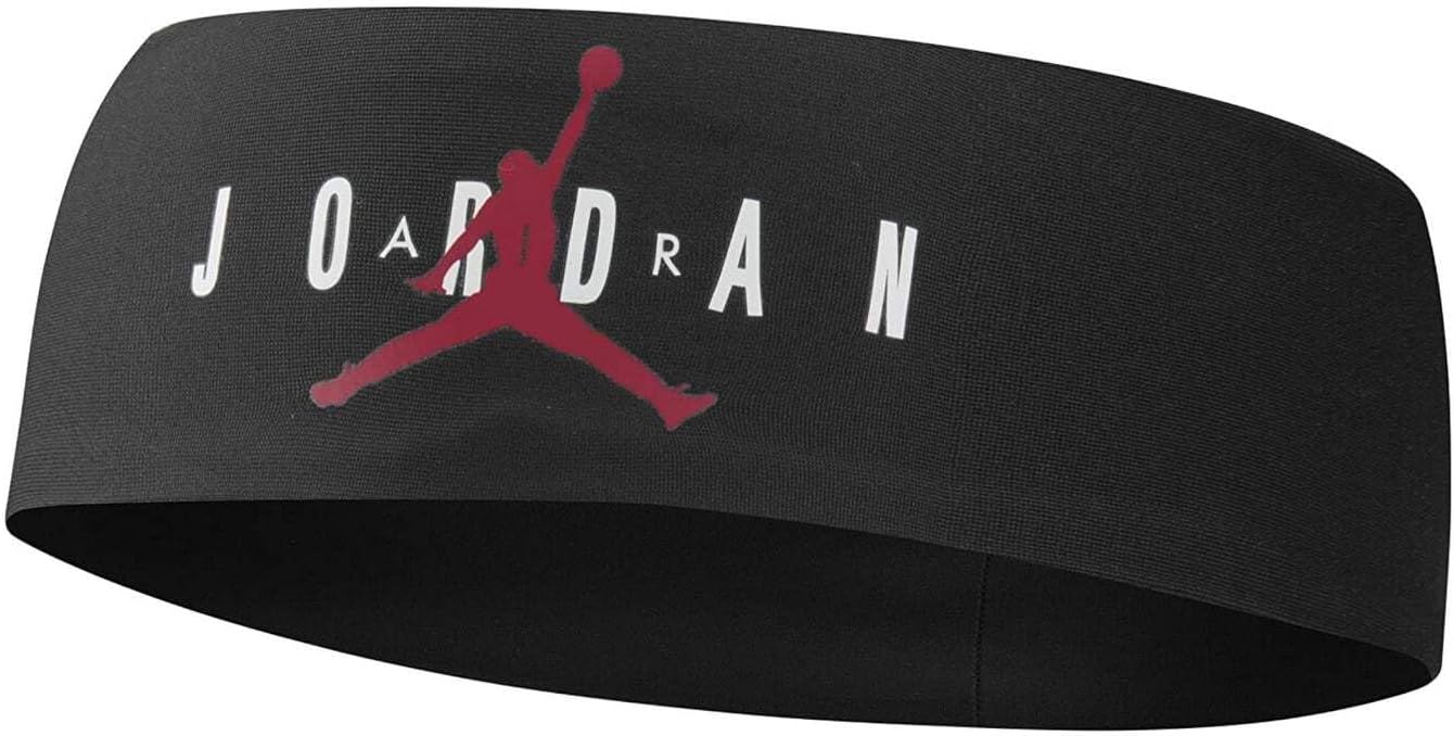 Jordan Fury Headband Graphic Fascia Tergisudore Jumpman Air Nero