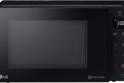 LG MH7235GPS Forno Microonde Smart Inverter con Grill al Quarzo, 32 Litri, 1200 W, Programmi Automatici, 5 Livelli di Potenza, Piatto Microonde Crispy Incluso - Nero Fumè