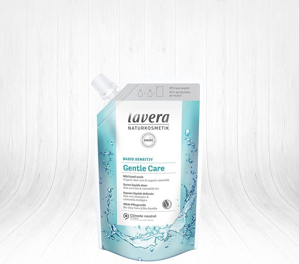 Lavera - Gentle Care Hand Wash, RicaricA Sapone Liquido, Aloe Vera biologica & Camomilla, 500ml