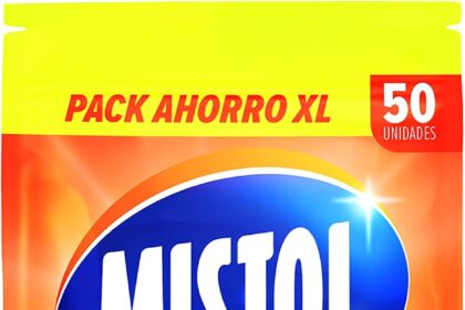 Mistol All In One - 50 Pastiglie Lavastoviglie - Confezione risparmio XL - Ottimale disincrostazione, cura delle stoviglie, rapida dissoluzione e 0 rifiuti - Elevata efficienza e potenza antigrasso