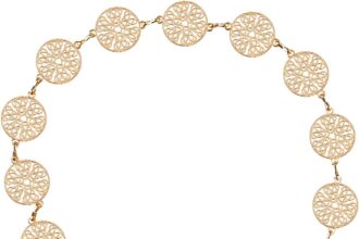 Moda Cintura Catena Donna,Cintura In Metallo Per Abito Da Donna Catena del Corpo Moda Jeans Gonna Accessori, Gold, 105cm