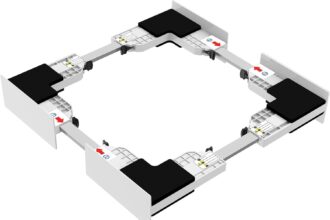 NIUXX Staffa di montaggio intermedia universale, staffa di collegamento per lavatrici e asciugatrici, Dotata di fascette in nylon e cinghie a cricchetto (Supporto per Impilamento Sottile)