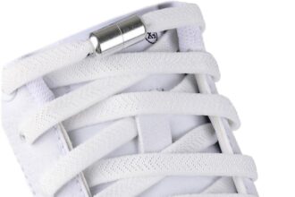 Olukssck 2 Paia Elastici Lacci con Chiusura in Metallo, No Tie Lacci delle Scarpe Lacci Senza Nodo per Scarpe da Ginnastica,Scarpe da Corsa, Scarpe Casual(100cm)