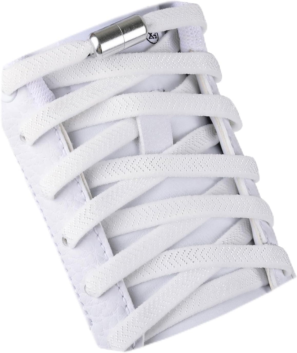 Olukssck 2 Paia Elastici Lacci con Chiusura in Metallo, No Tie Lacci delle Scarpe Lacci Senza Nodo per Scarpe da Ginnastica,Scarpe da Corsa, Scarpe Casual(100cm)