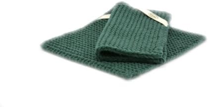 Solwang Presina lavorata a maglia petrolio verde scuro