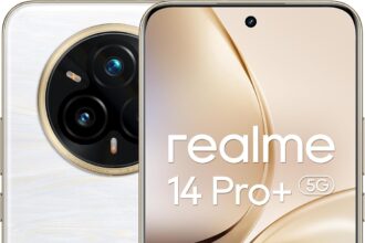 realme 14 Pro+ Smartphone 5G, bianco, fotocamera Sony OIS Periscopica 3X, design che cambia colore sensibile al freddo,batteria 5260 mAh,18GB(8+10expansione)+256GB,IP69,Nessun adattatore