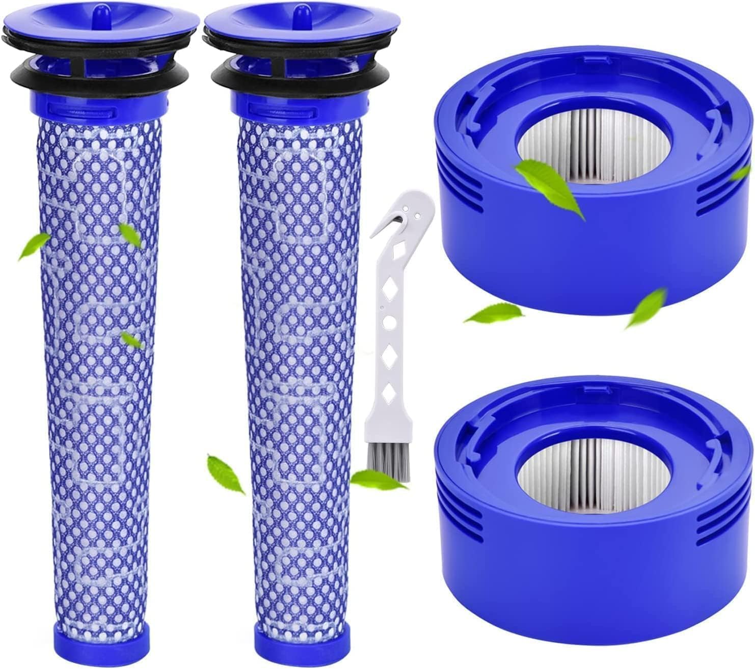 Rebirthcare 2 filtro V7 V8 per Dyson, ricambio per Dyson V7 V8 Absolute Animal Plus Pro Motorhead, set di filtri di ricambio per aspirapolvere No.DY-#965661-01 & 967478-01
