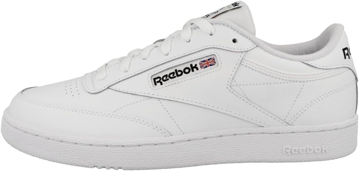 Reebok Club C 85, Scarpe da Ginnastica Basse Uomo, Bianco (Ftwr White/Ftwr White/Core Black), 39 EU