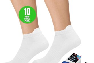 SOXCO 10 Paia Calzini Uomo Corti Spugna Estivi Calze Donna Corte Sportivi Running