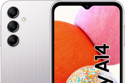 Samsung Galaxy A14 Smartphone Android, Display LCD FHD+ 6.6", 4GB RAM, 128GB Memoria interna espandibile, Batteria 5.000 mAh, Silver [Versione italiana]