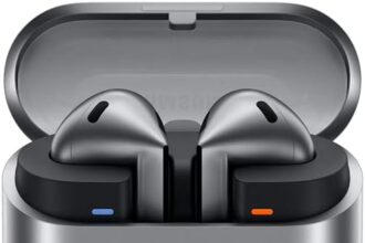 Samsung Galaxy Buds3 Auricolari open type True Wireless, Cancellazione adattiva del rumore, Audio Hi-Fi 360 immersivo, Batteria a lunga durata, Impermeabilità IP57, Silver 2024 [Versione Italiana]