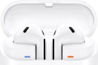 Samsung Galaxy Buds3 - Cuffie Bluetooth senza fili, Cancelling Active Noise Cancelling (ANC), cancellazione adattiva del rumore, cuffie in-ear con audio 360, colore: Bianco