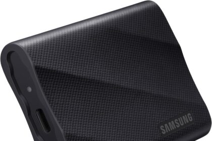 Samsung Memorie T9 MU-PG2T0B SSD Esterno Portatile da 2TB, USB 3.2 Gen 2x2, 20 Gbps, Nero