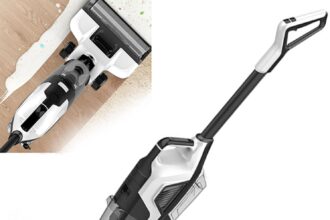 Scopa aspirapolvere 3 in 1 con autopulizia a un pulsante, aspirapolvere senza fili di grande capacità da 850 ml, adattabilità multi-superficie, promemoria vocali