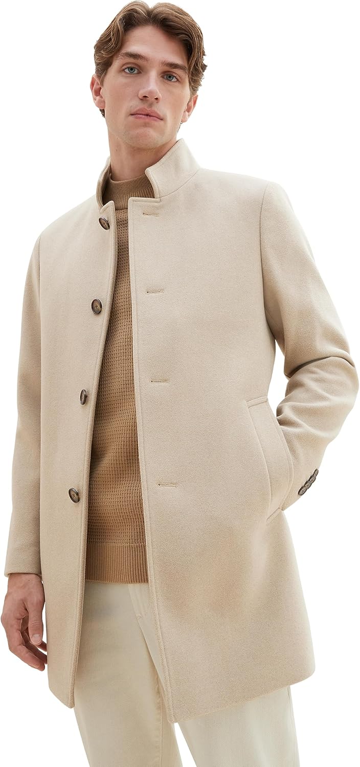 TOM TAILOR Cappotto di Lana Uomo