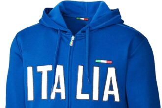 Toocool - Felpa Uomo Donna Italia Giacca Tuta Maniche Lunghe Cappuccio FI-589