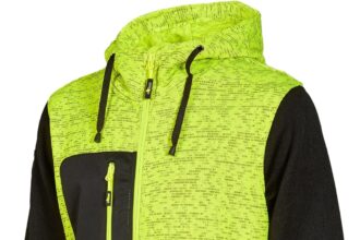 U-Power Rainbow, Felpa con Zip Intera, Tasche Ampie, Morbido Pile, Tessuto in Cotone Stretch, Collo Alto, Cappuccio Regolabile, Abbigliamento Invernale Confortevole