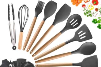 Utensili Antiaderenti Con Manico In Legno Per La Cucina Resistenti Al Calore