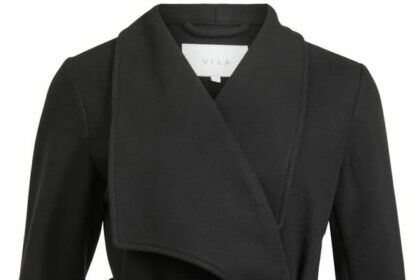 Vila Vicooley Collar Belt Coat-Noos Cappotto Corto Donna