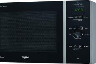 Whirlpool MCP 347 SL Forno a Microonde con Grill, 25 litri, Silver
