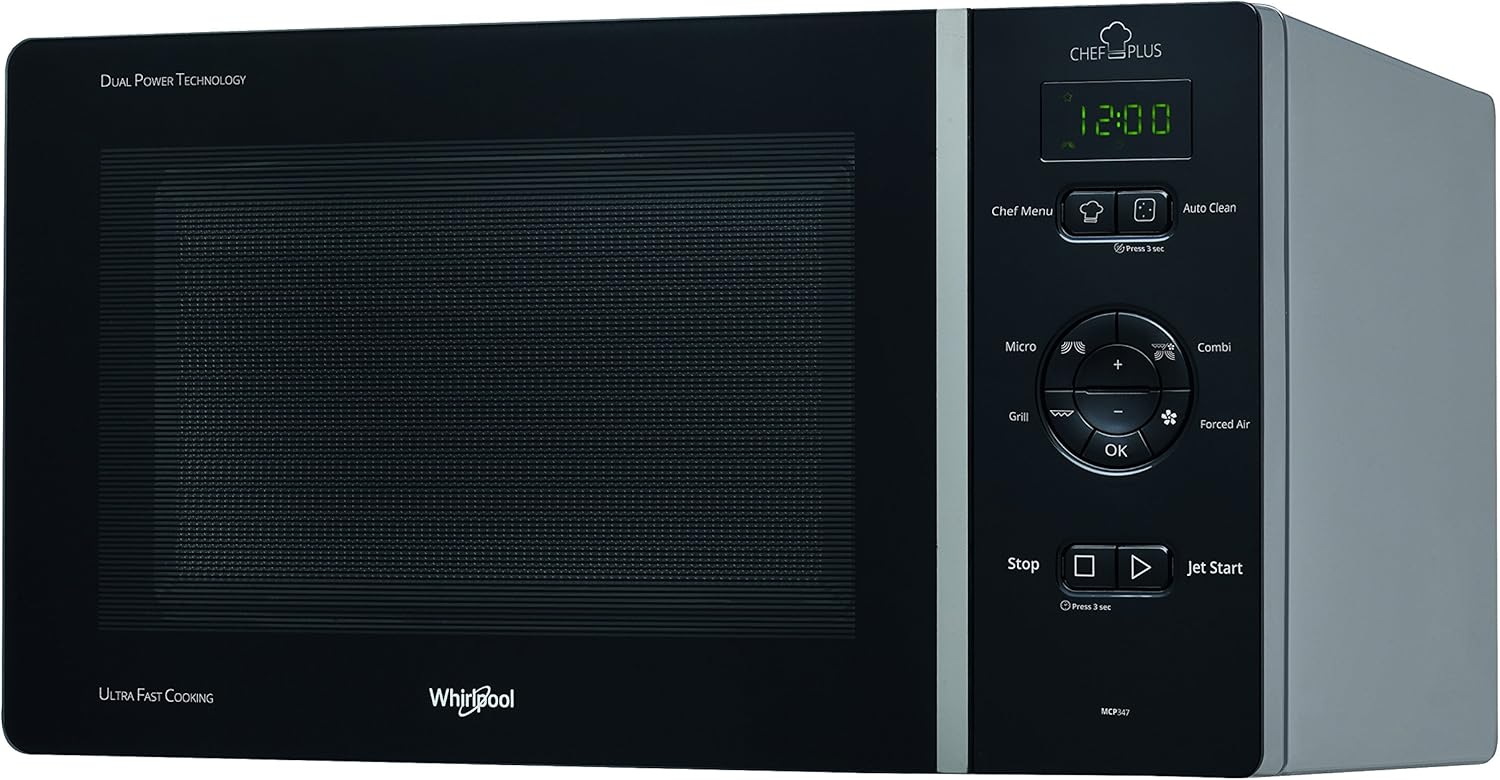 Whirlpool MCP 347 SL Forno a Microonde con Grill, 25 litri, Silver