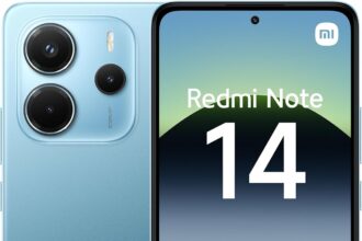 XIAOMI Redmi Note 14 - Smartphone de 8+256GB, Pantalla de 6.67" AMOLED FHD+ 120Hz, MediaTek Helio G99-Ultra, cámara de 108MP, TurboCharge 33W, 5500 mAh, Cargador no Incluido, Azul (Versión ES)