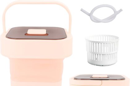 YUYTE 10L Mini lavatrice portatile,Mini lavatrice pieghevole portatile,Lavatrice piccola per Casa,Viaggio,Campeggio,Dormitorio,Vestiti per Bambini,Calzini,Biancheria Intima