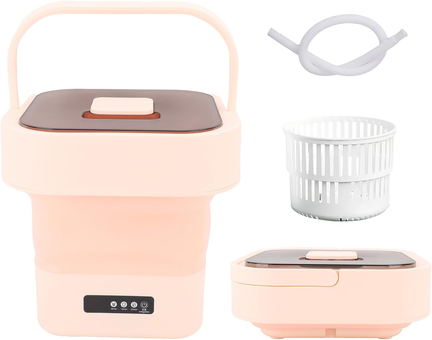 YUYTE 10L Mini lavatrice portatile,Mini lavatrice pieghevole portatile,Lavatrice piccola per Casa,Viaggio,Campeggio,Dormitorio,Vestiti per Bambini,Calzini,Biancheria Intima