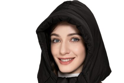 ZLYC Berretto invernale da donna, lavorato a maglia, antivento, in piuma