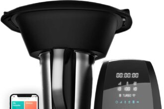 Zilan ONYX Thermo Robot, Robot da cucina multifunzione con Wi-Fi, 30 funzioni, display LED digitale, Bilancia incorporata, 3,3 L, 1700 W