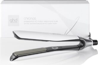 ghd Chronos, Piastra Capelli Professionale con Lamelle in Ceramica, Finish Ultra-Gloss, Tecnologia HD Predittiva per uno Styling Veloce, Piega Morbida e Lucente Senza Danni da Calore Estremo