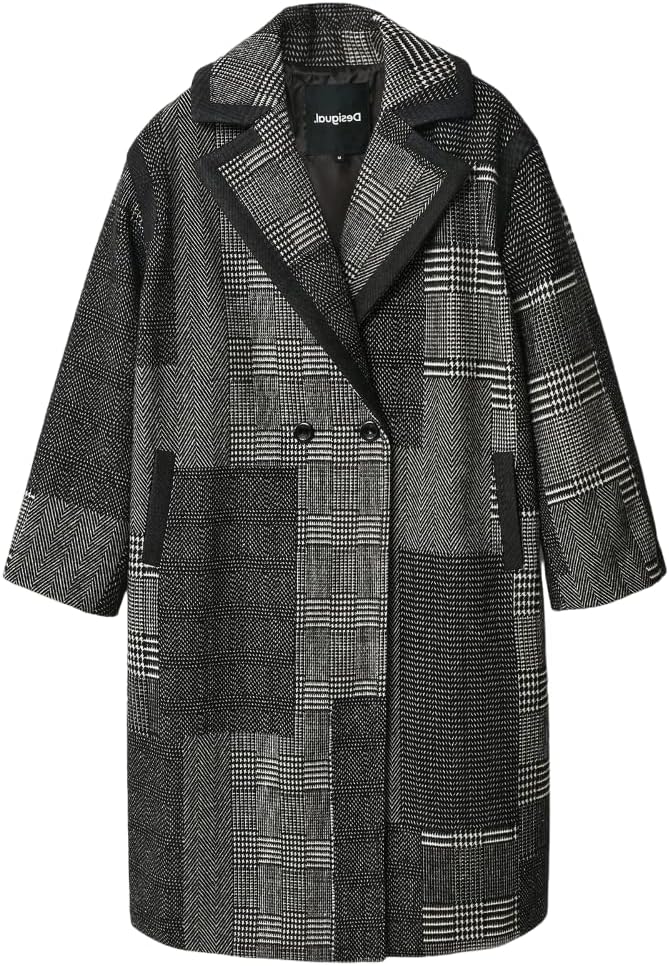 Desigual ABRIG_Budapest, 2000 Black Coat, Women's U, Black, One size