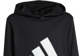 adidas Essentials Big Logo Hoodie Felpa con Cappuccio Unisex - Bambini e Ragazzi (Pacco da 1)