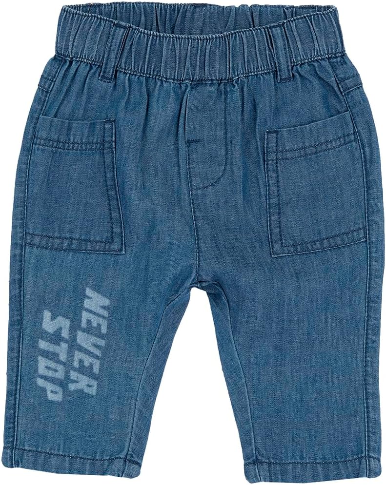 Chicco, Jeans Trousers for Girls and Children, Lightweight Denim Effect Trousers, Ideal for Spring and Autumn, Designed in Italy, Girls and Boys Clothing