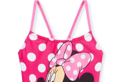 Disney Swimming Costume Swimming Pool Costume for Girls Stitch Elsa Frozen Minnie Mouse One Piece Swimsuit 2-14 Years Costume Sea Girl Stitch Gadget Official