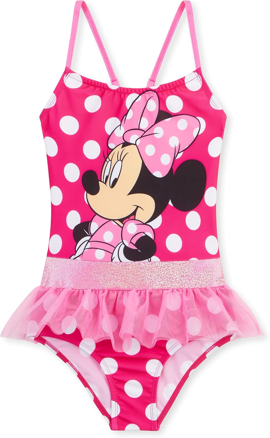 Disney Swimming Costume Swimming Pool Costume for Girls Stitch Elsa Frozen Minnie Mouse One Piece Swimsuit 2-14 Years Costume Sea Girl Stitch Gadget Official