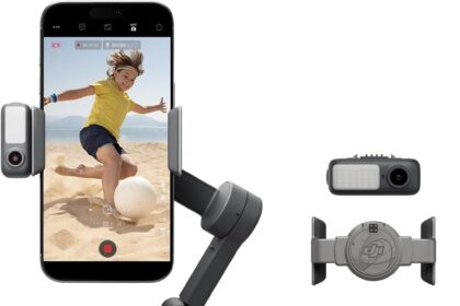 DJI OSMO Mobile 7P Stabilizer for iPhone, Android, Native Tracking, Lighting, 3 Axis Stabilizer for Smartphones, Quick Start, Telescopic Handle and Built-in Tripod