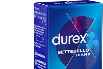 Durex Settebello Jeans Easy-On Condoms 56 mm, 10 Condoms