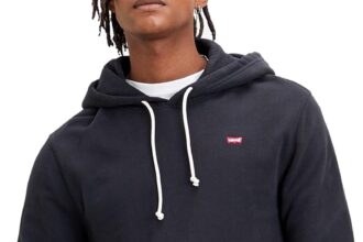 Levi's Relaxed Graphic Men's Hooded Sweatshirt, Outline Batwing Logo