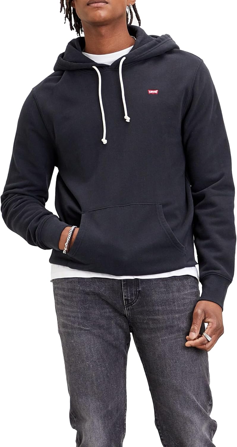 Levi's Relaxed Graphic Men's Hooded Sweatshirt, Outline Batwing Logo