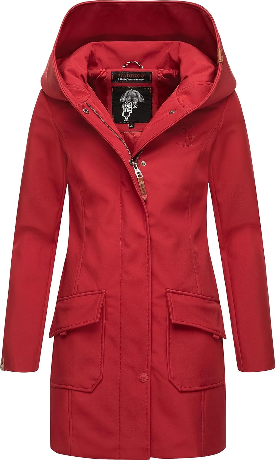 MARIKOO Mayleen Women's Soft Shell Jacket Waterproof Breathable Hooded Jacket XS-3XL