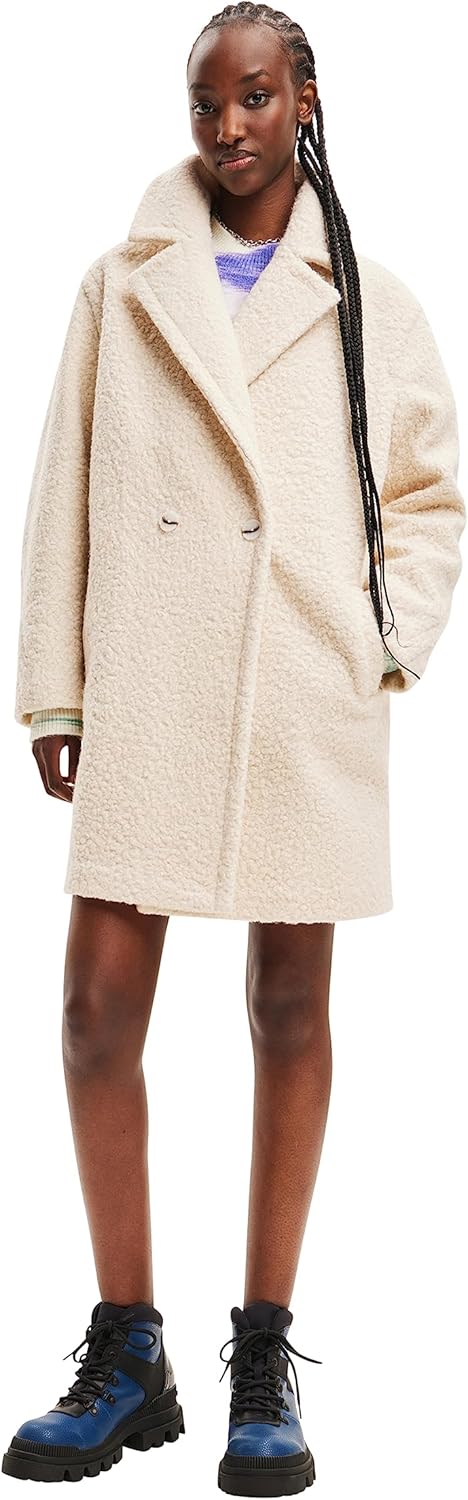 Desigual Women's Coat_London Woman Woven Overcoat