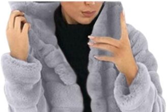 HAOLEI Cappotto in Pelliccia Donna Sintetica Cappotti di Visone da Donna Cappotti Invernali di Nuova Giacca in Pelliccia Sintetica con Cappuccio Giacca Corta in Pelliccia Termico per Autunno Inverno