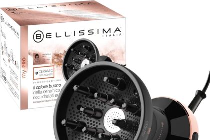 Bellissima Imetec My Pro Diffon Ceramic Hot Air Diffuser for Curly Hair, Ceramic Technology, 700 W, 2 Air / Temperature Combinations, Gentle Drying Without Frizz Effect